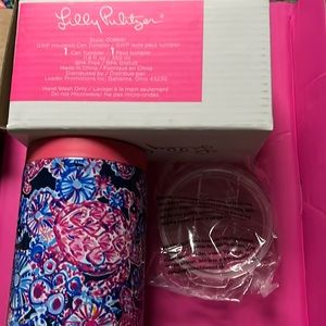 1 of 2 NEW Lilly Pulitzer insulated can tumbler